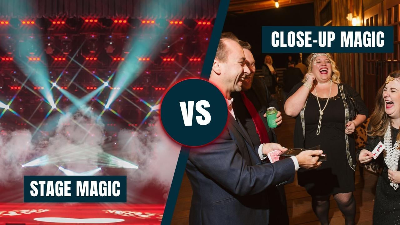 Stage Magic VS Close Up Magic Cleveland Magician